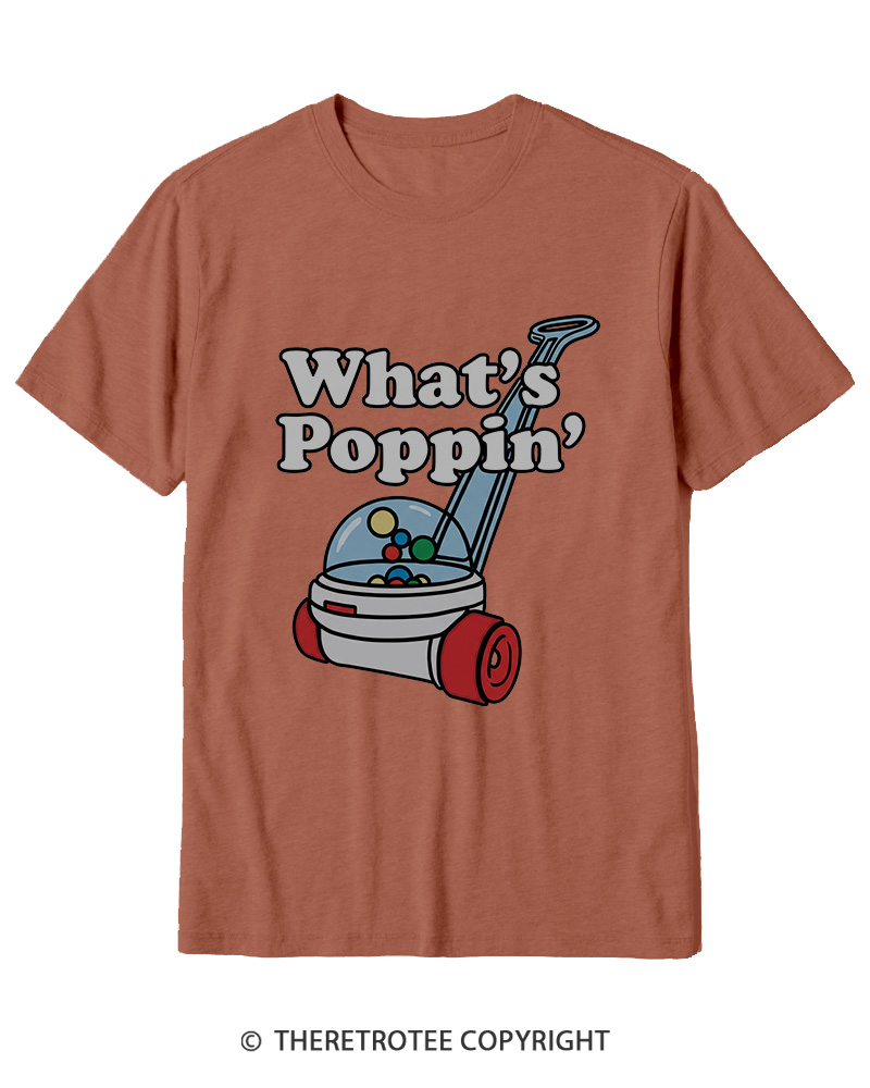 TheRetroTee What's Poppin' 1990s Cotton T-Shirt