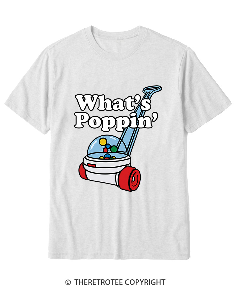 TheRetroTee What's Poppin' 1990s Cotton T-Shirt