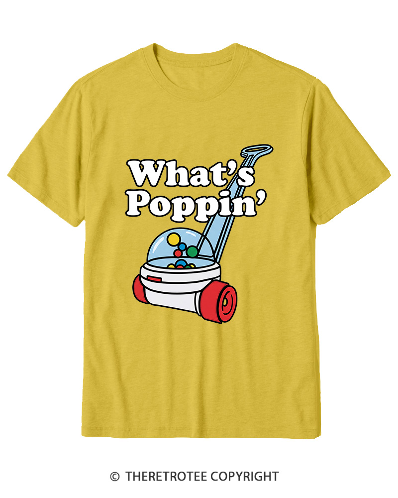 TheRetroTee What's Poppin' 1990s Cotton T-Shirt