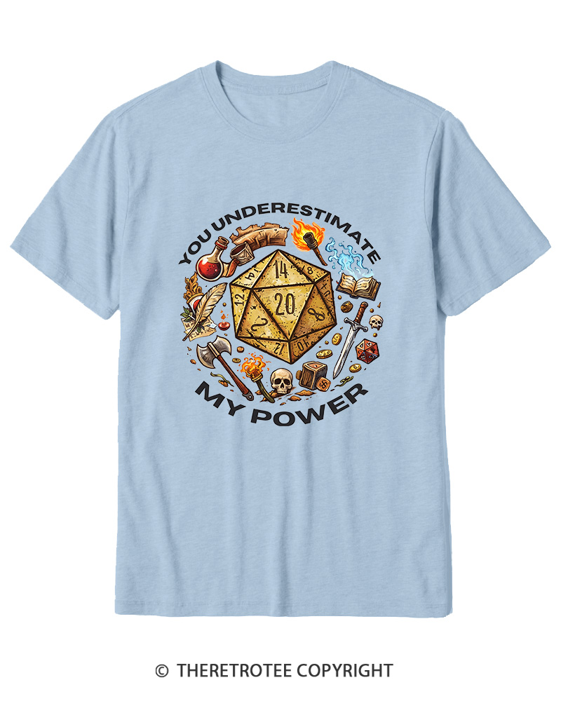 TheRetroTee You Underestimate My Power 1980s Cotton T-Shirt