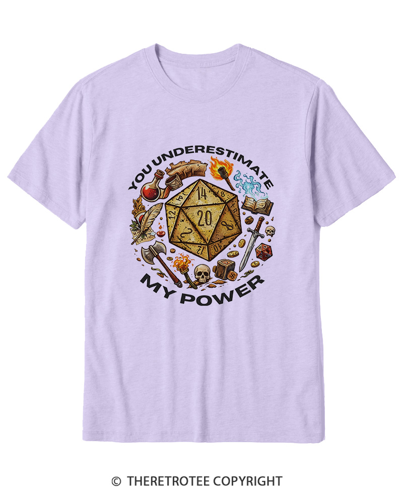 TheRetroTee You Underestimate My Power 1980s Cotton T-Shirt