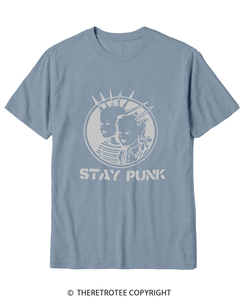TheRetroTee Stay Punk Cotton T-Shirt