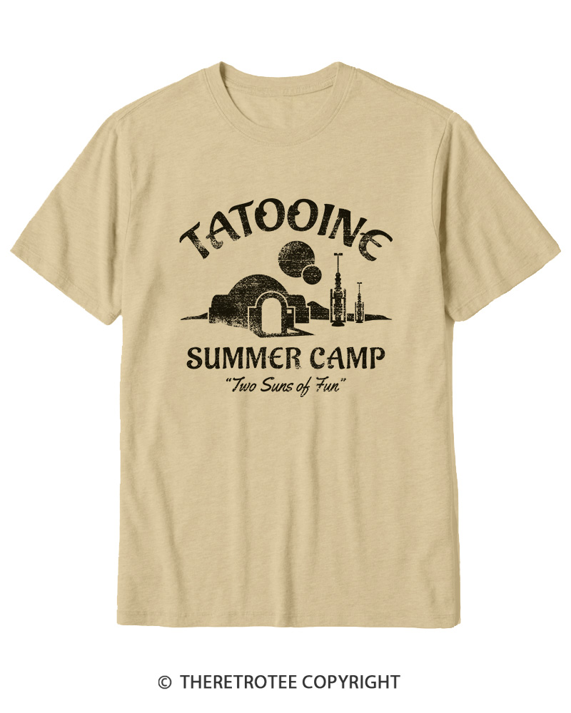 TheRetroTee Two Suns of Fun 1970s Cotton T-Shirt
