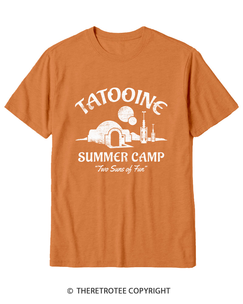 TheRetroTee Two Suns of Fun 1970s Cotton T-Shirt