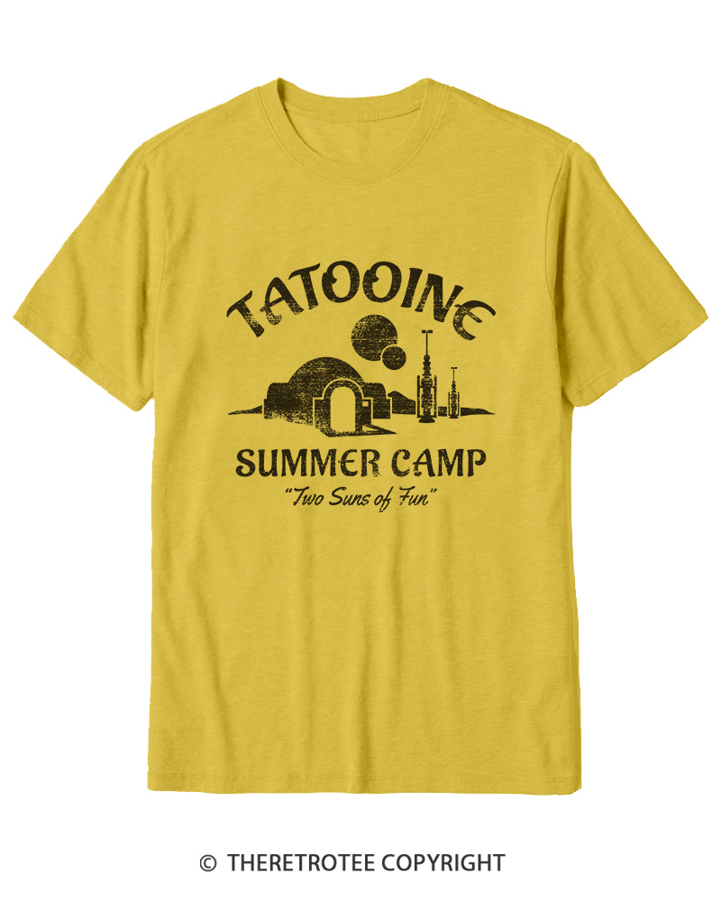 TheRetroTee Two Suns of Fun 1970s Cotton T-Shirt