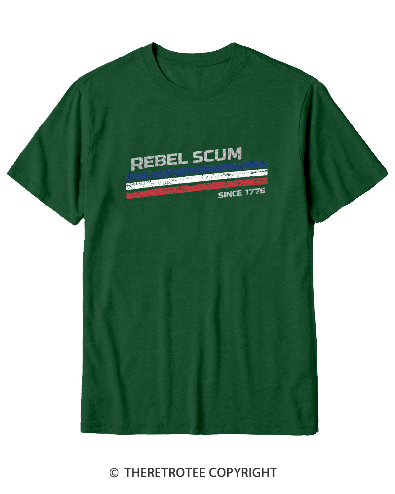 TheRetroTee Rebel Scum 1776 Cotton T-Shirt