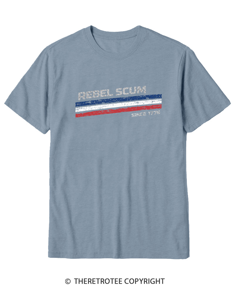 TheRetroTee Rebel Scum 1776 Cotton T-Shirt