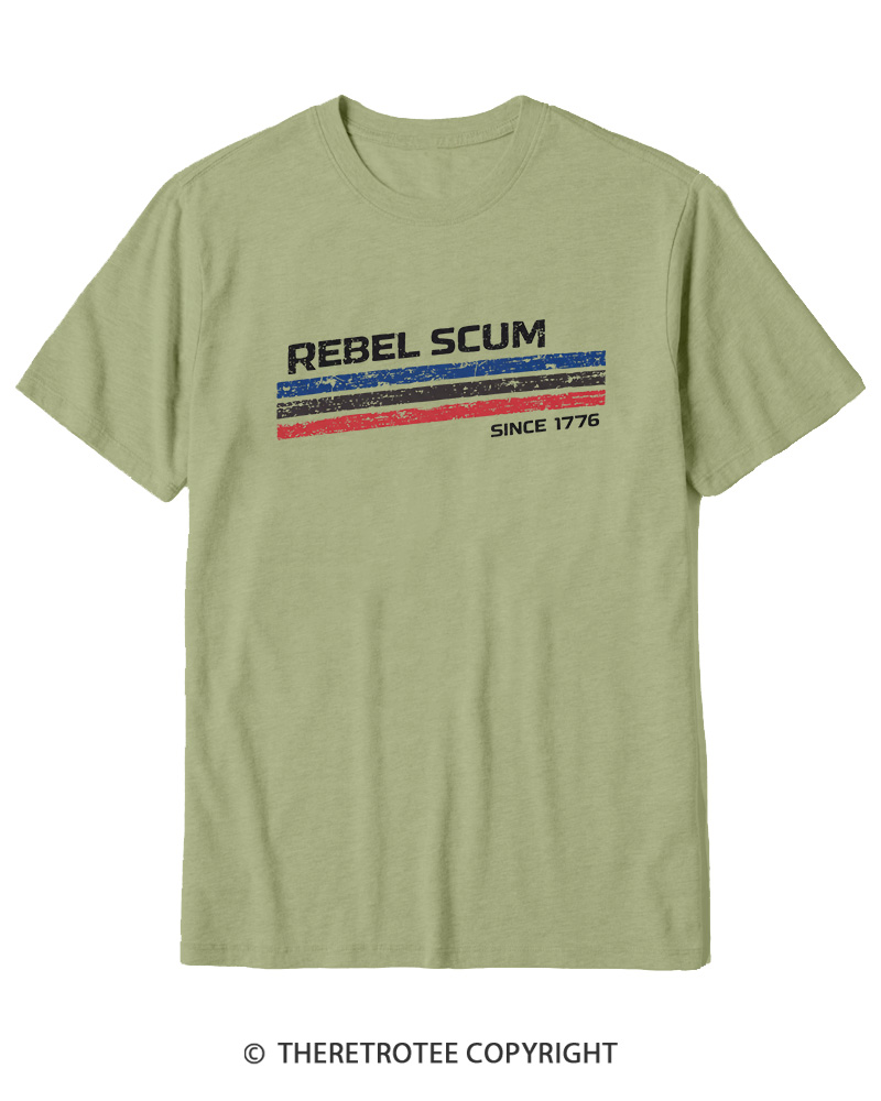 TheRetroTee Rebel Scum 1776 Cotton T-Shirt