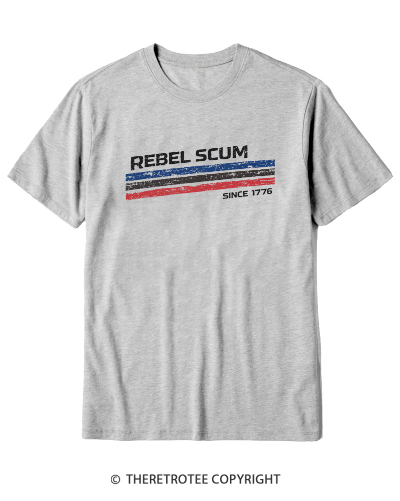 TheRetroTee Rebel Scum 1776 Cotton T-Shirt