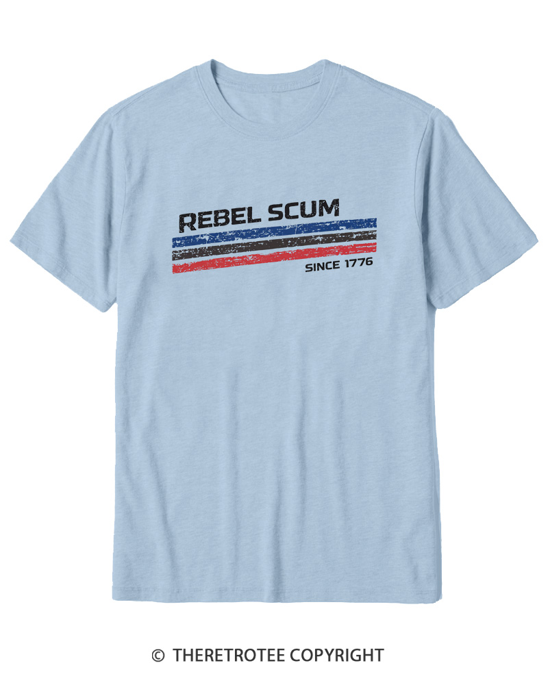 TheRetroTee Rebel Scum 1776 Cotton T-Shirt