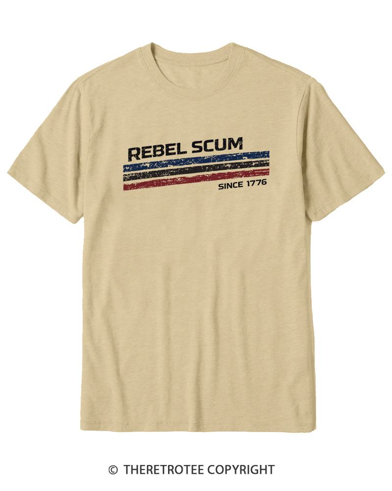 TheRetroTee Rebel Scum 1776 Cotton T-Shirt