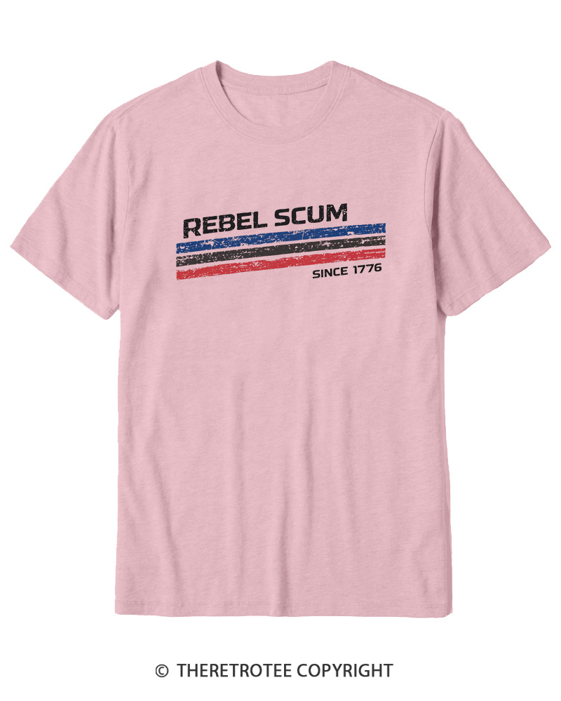 TheRetroTee Rebel Scum 1776 Cotton T-Shirt