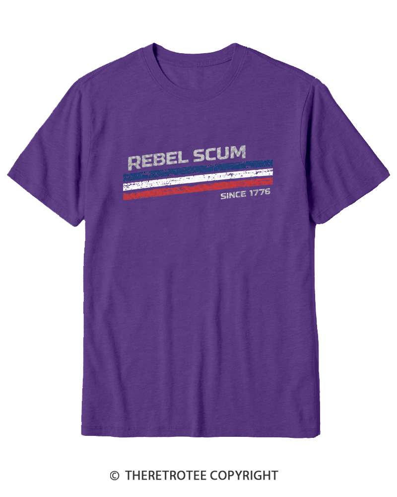 TheRetroTee Rebel Scum 1776 Cotton T-Shirt