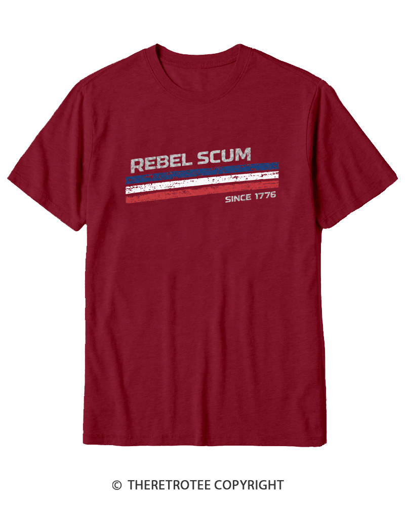 TheRetroTee Rebel Scum 1776 Cotton T-Shirt