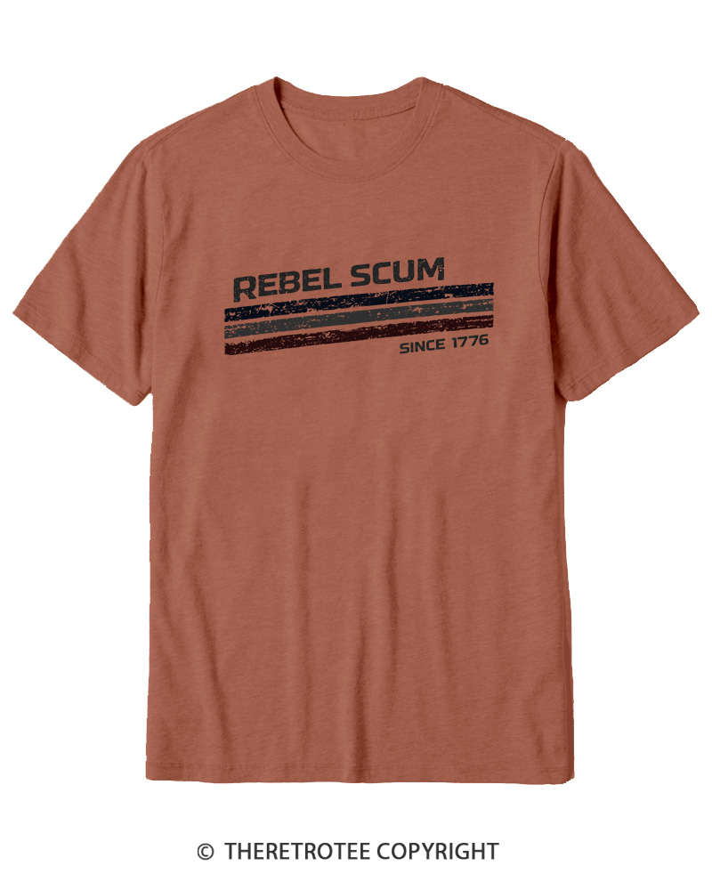 TheRetroTee Rebel Scum 1776 Cotton T-Shirt