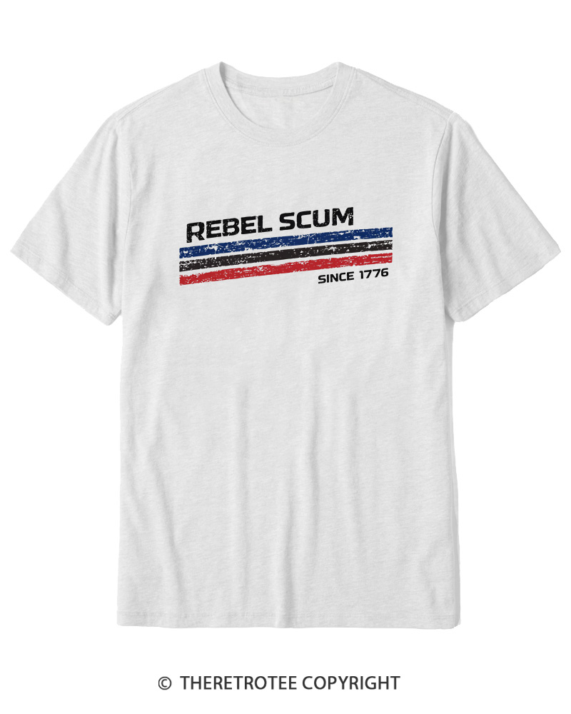 TheRetroTee Rebel Scum 1776 Cotton T-Shirt
