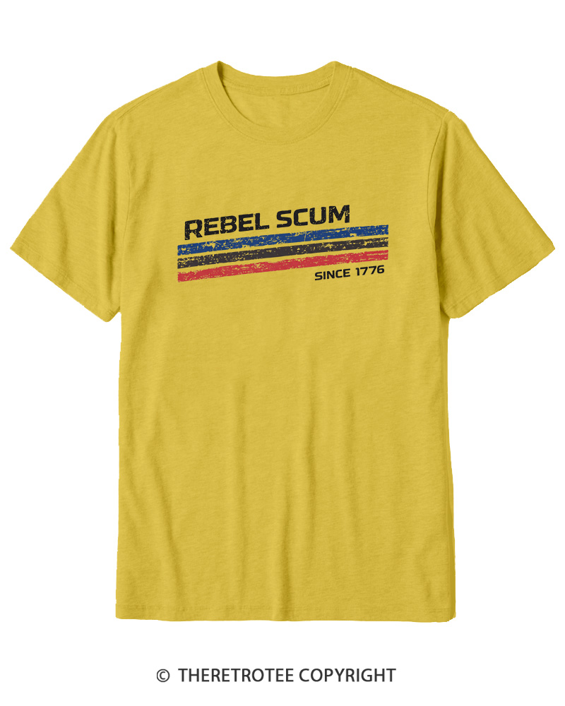 TheRetroTee Rebel Scum 1776 Cotton T-Shirt