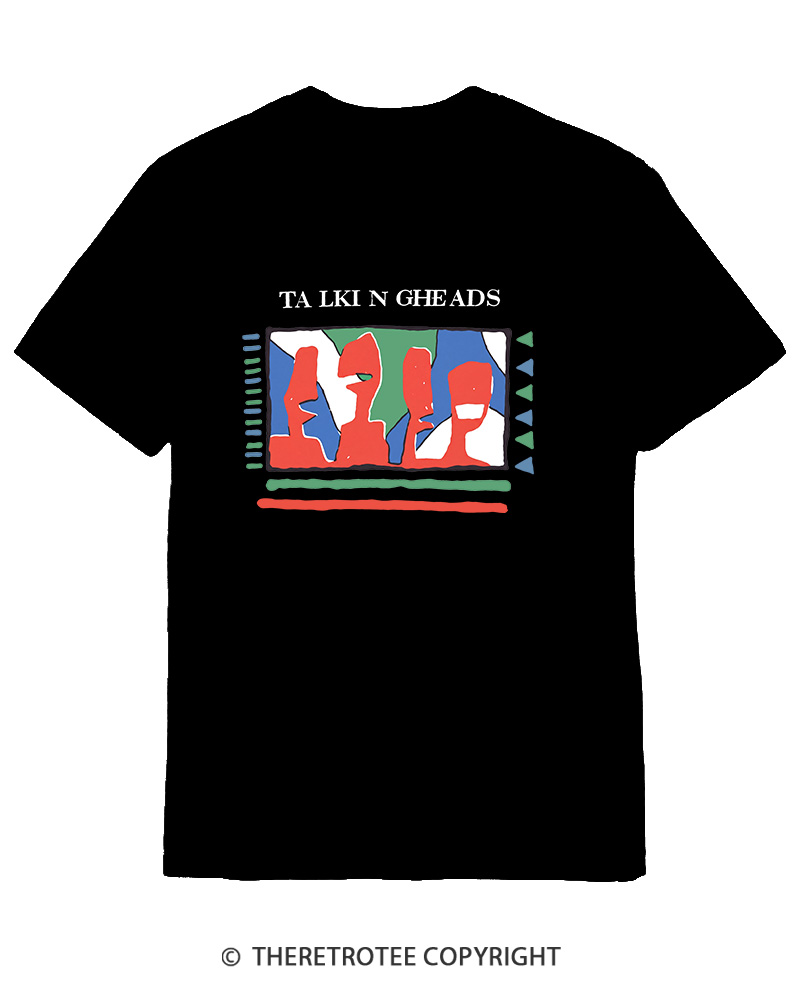 TheRetroTee Talking Heads 1980s Cotton T-Shirt