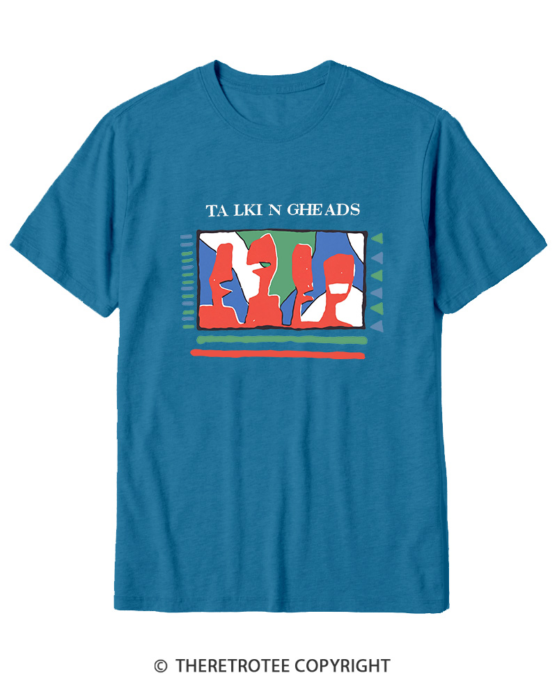 TheRetroTee Talking Heads 1980s Cotton T-Shirt