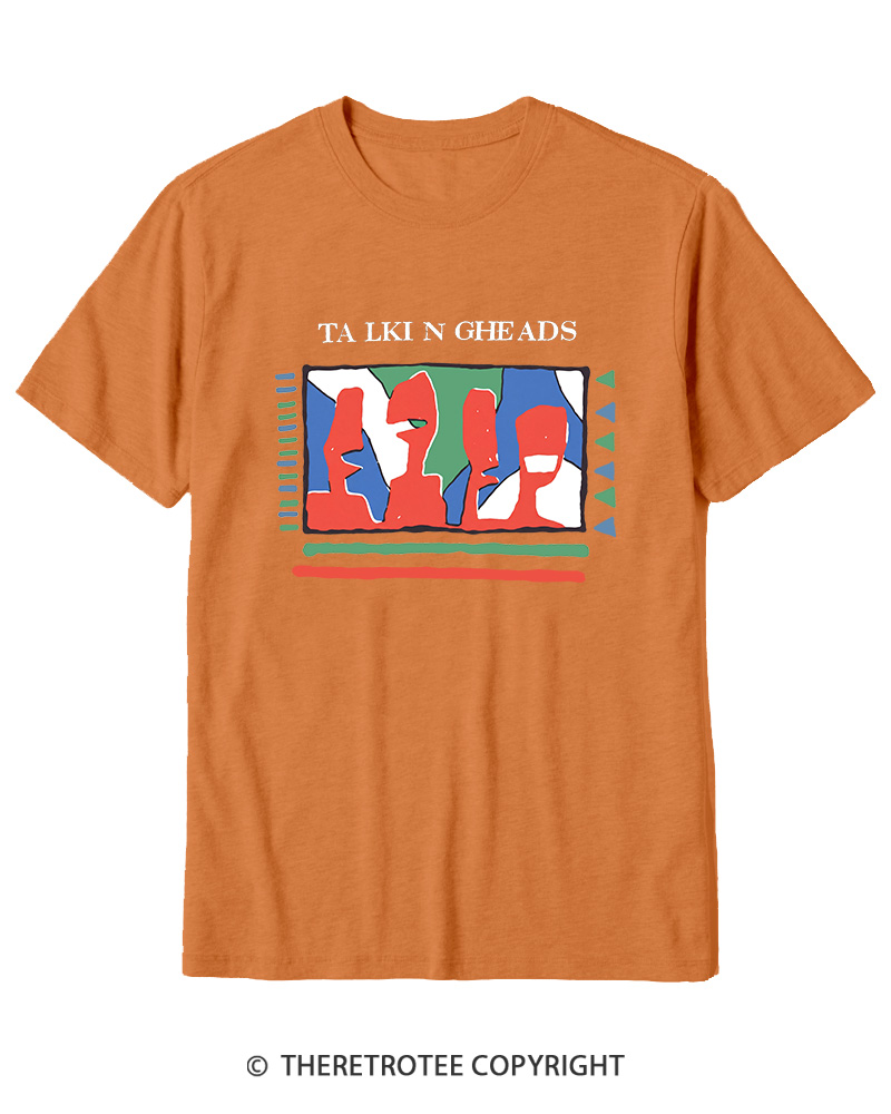 TheRetroTee Talking Heads 1980s Cotton T-Shirt