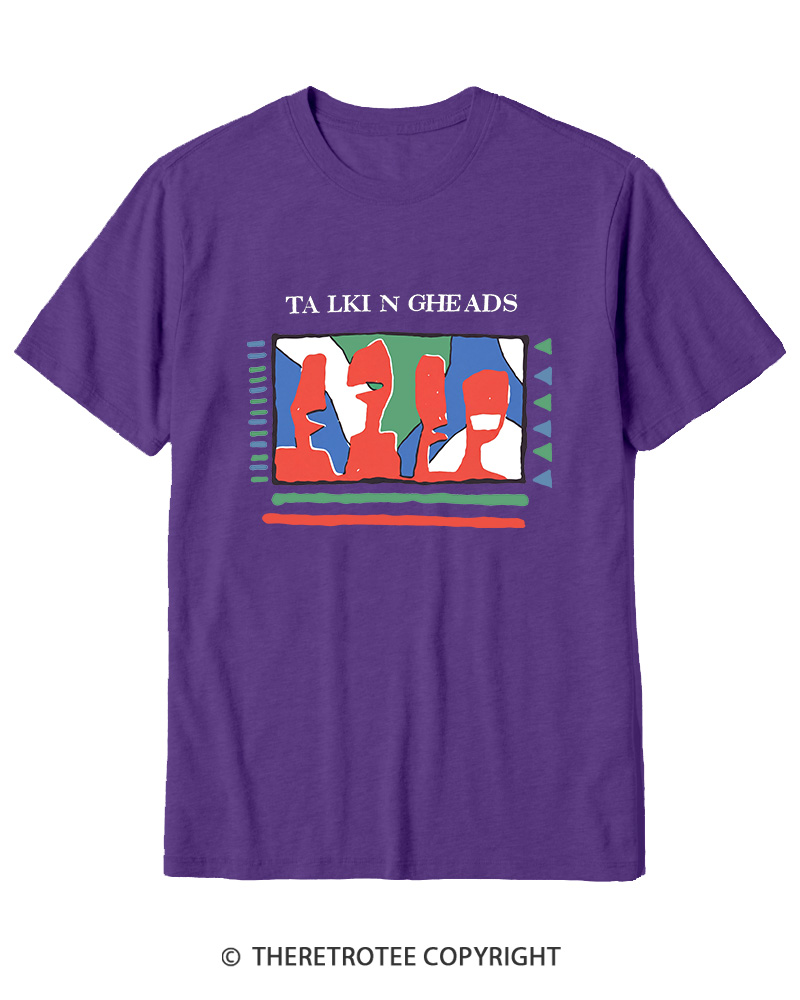 TheRetroTee Talking Heads 1980s Cotton T-Shirt