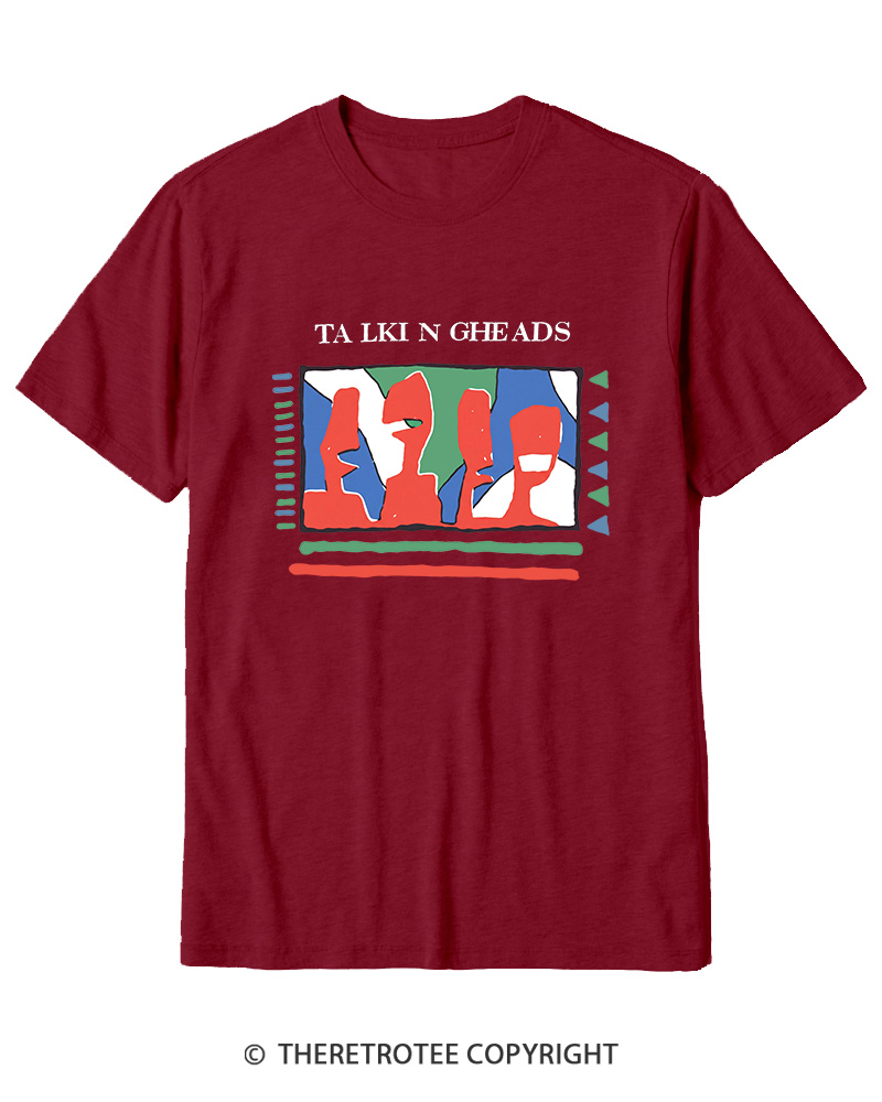 TheRetroTee Talking Heads 1980s Cotton T-Shirt