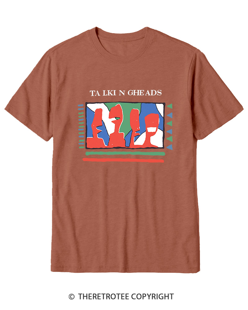 TheRetroTee Talking Heads 1980s Cotton T-Shirt