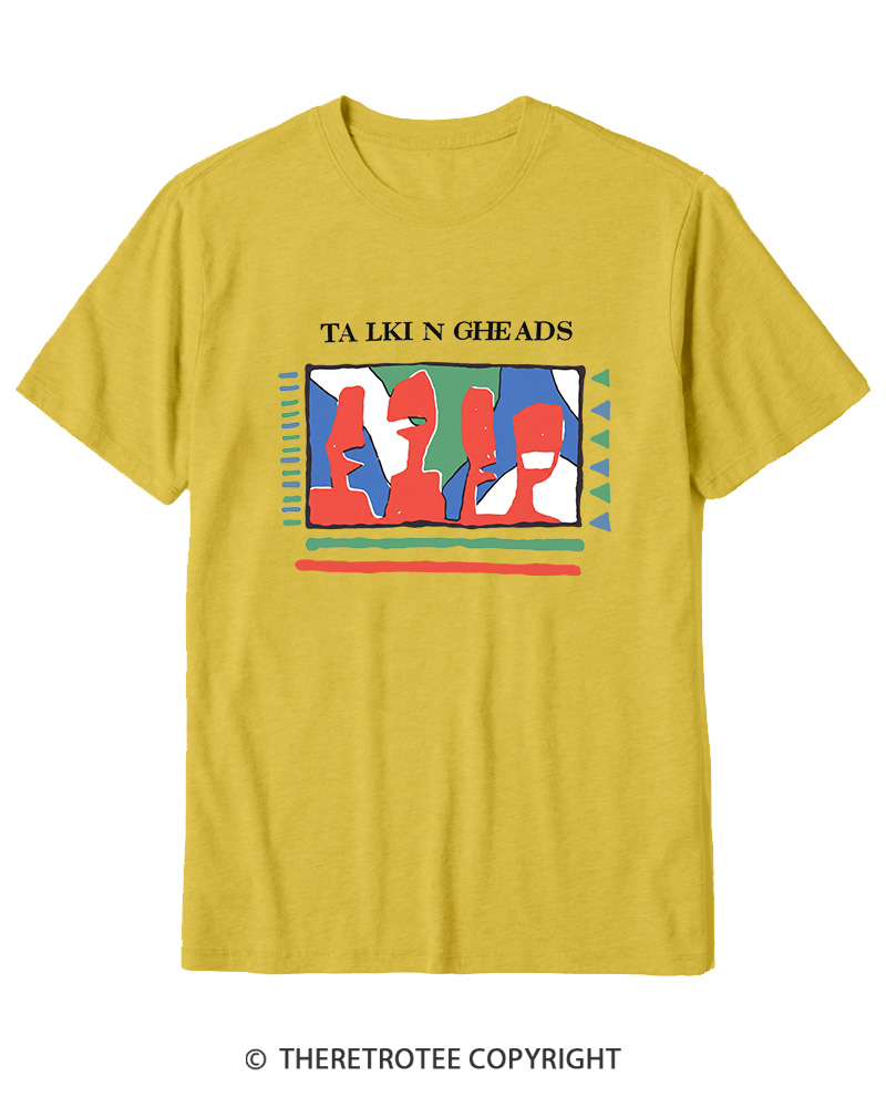 TheRetroTee Talking Heads 1980s Cotton T-Shirt