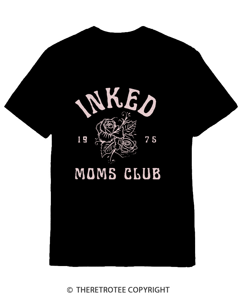 TheRetroTee Cool Mom Club 1970s Cotton T-Shirt
