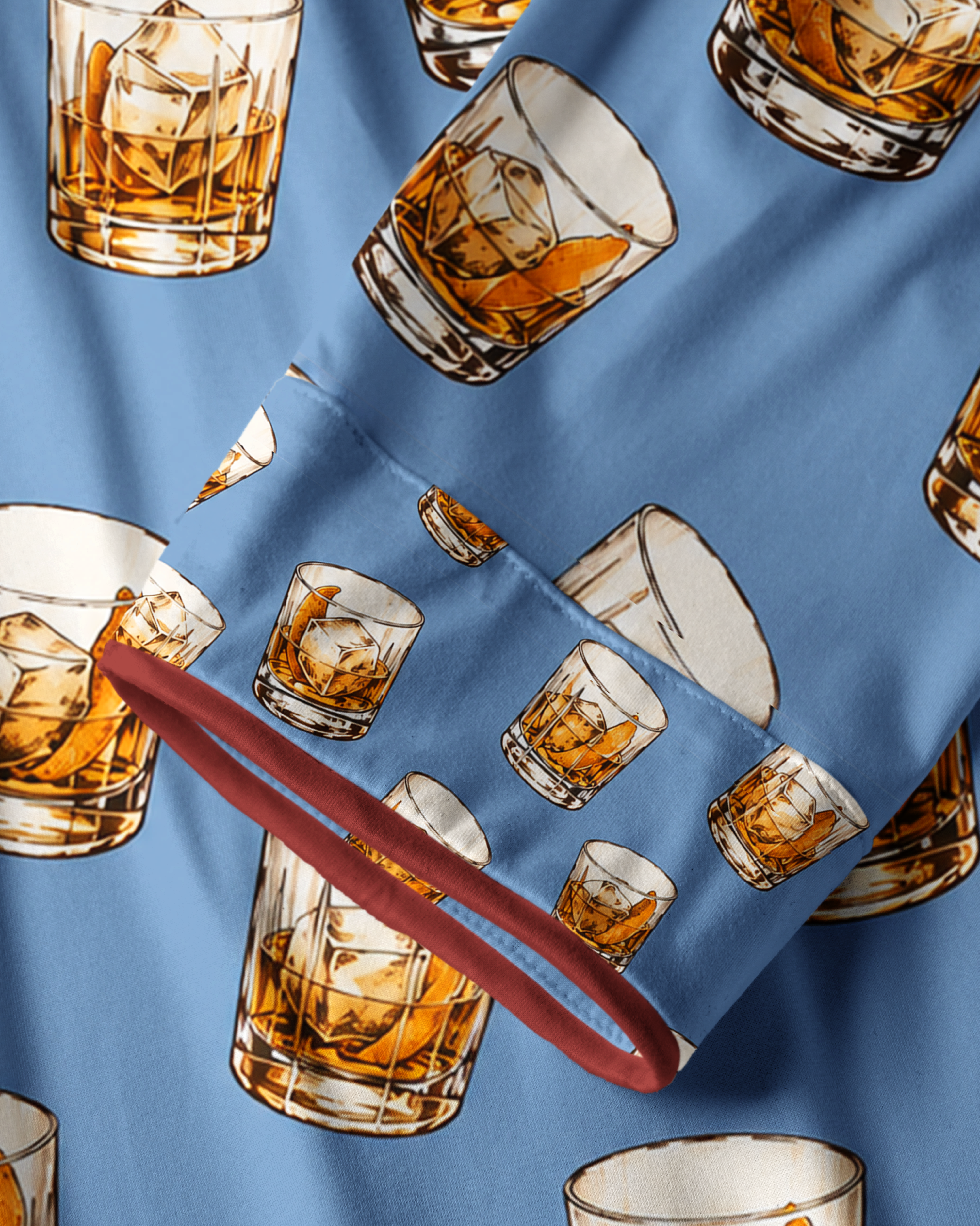 TheRetroTee Whiskey Rocks Vintage Pajama Set