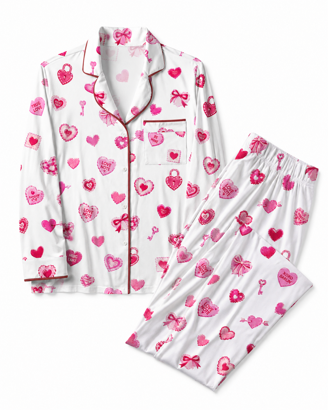 TheRetroTee love note Vintage Pajama Set