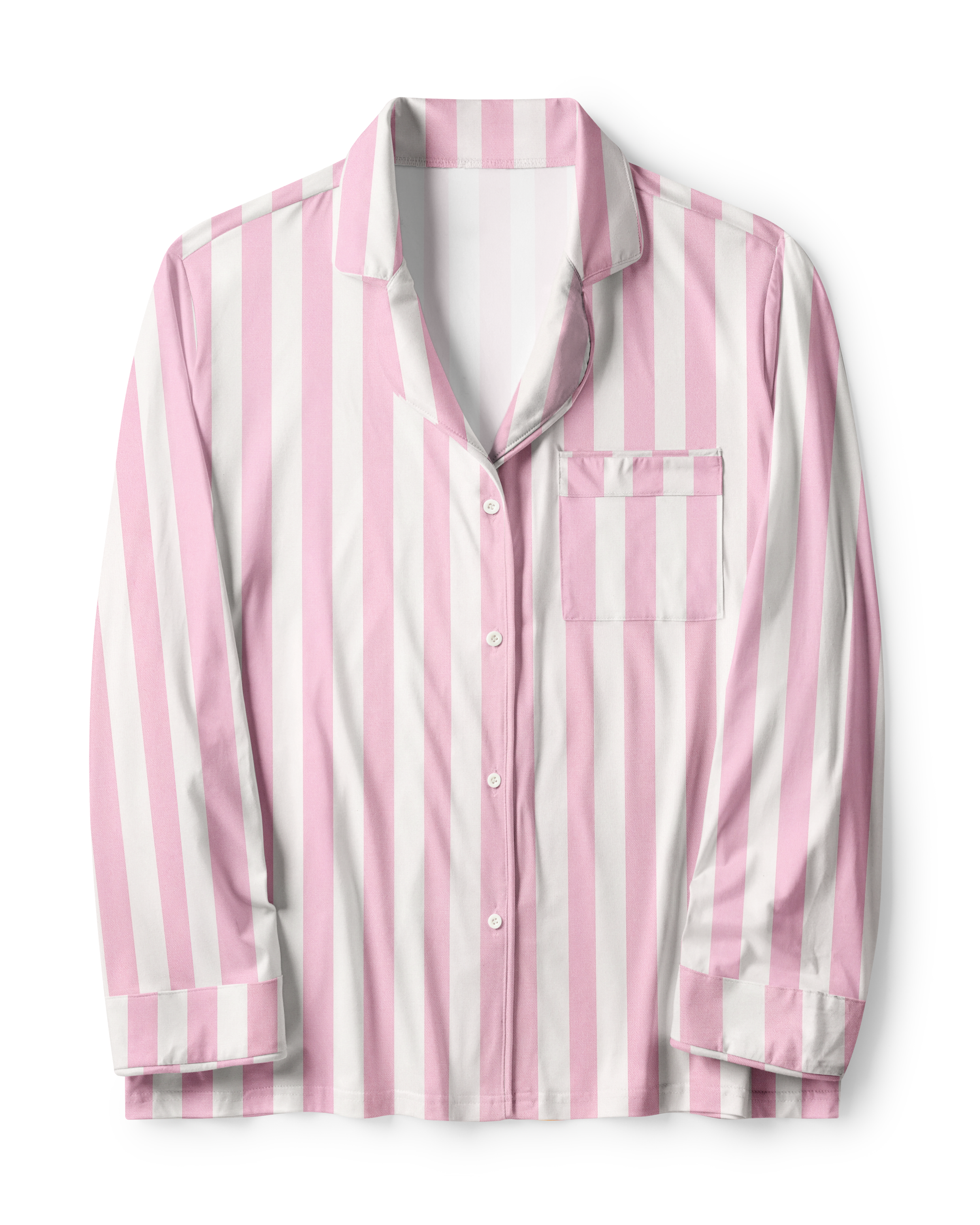 TheRetroTee Soft Pink Stripes Vintage Pajama Set