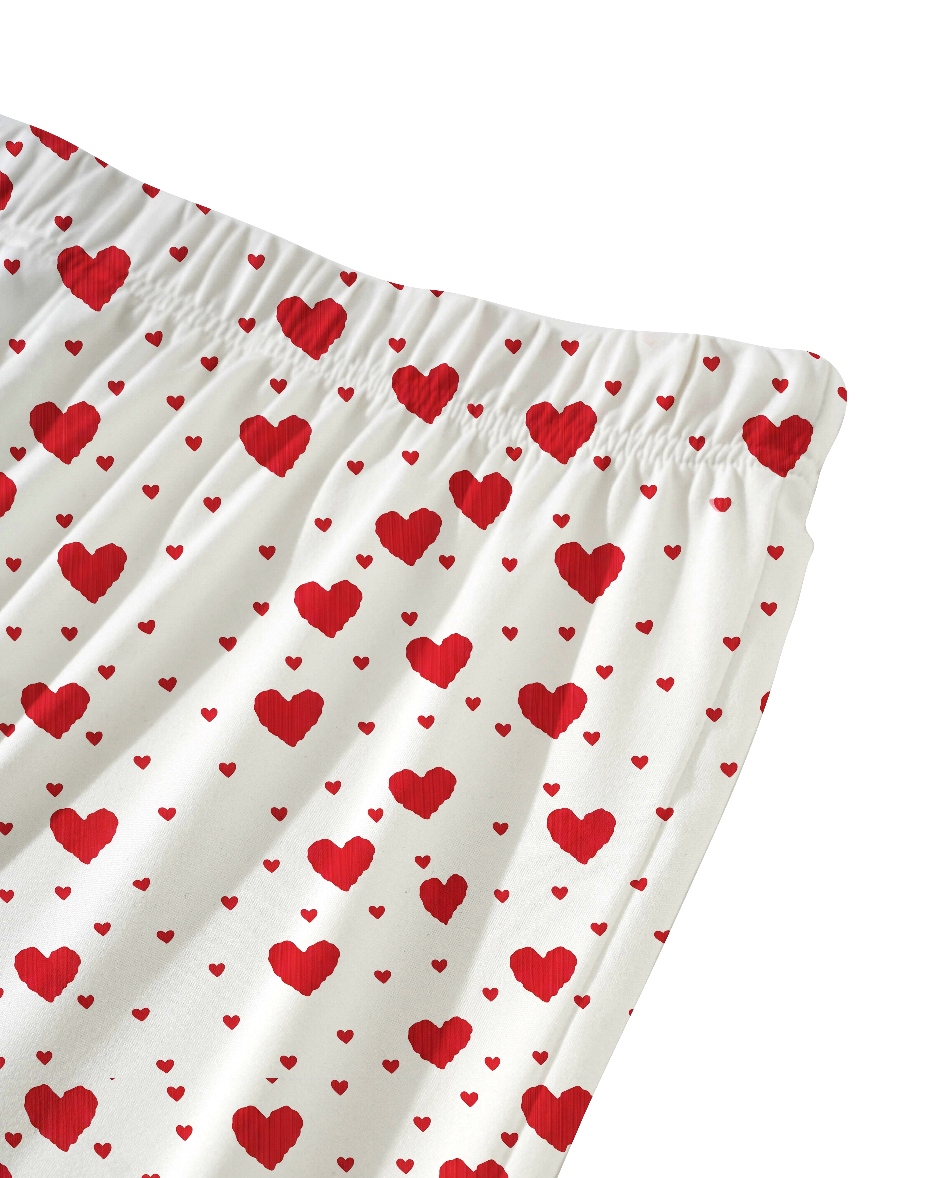 TheRetroTee Scarlet HeartsVintage Pajama Set