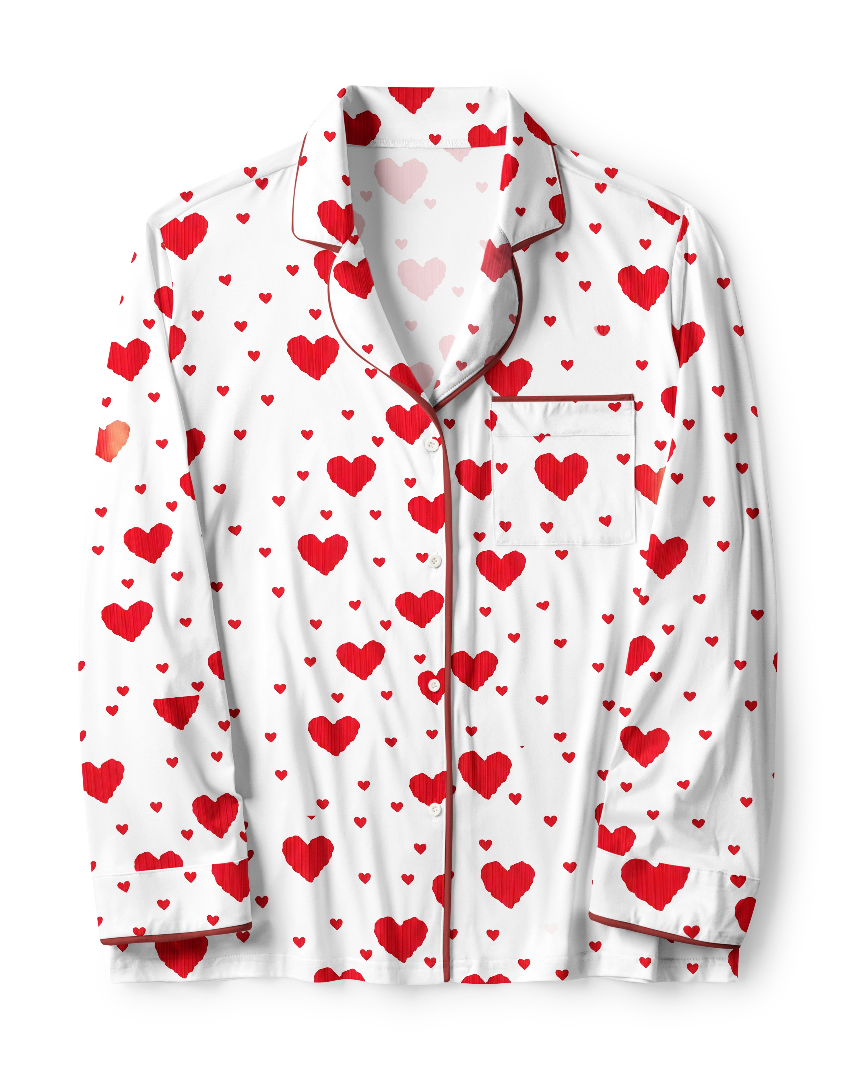 TheRetroTee Scarlet HeartsVintage Pajama Set