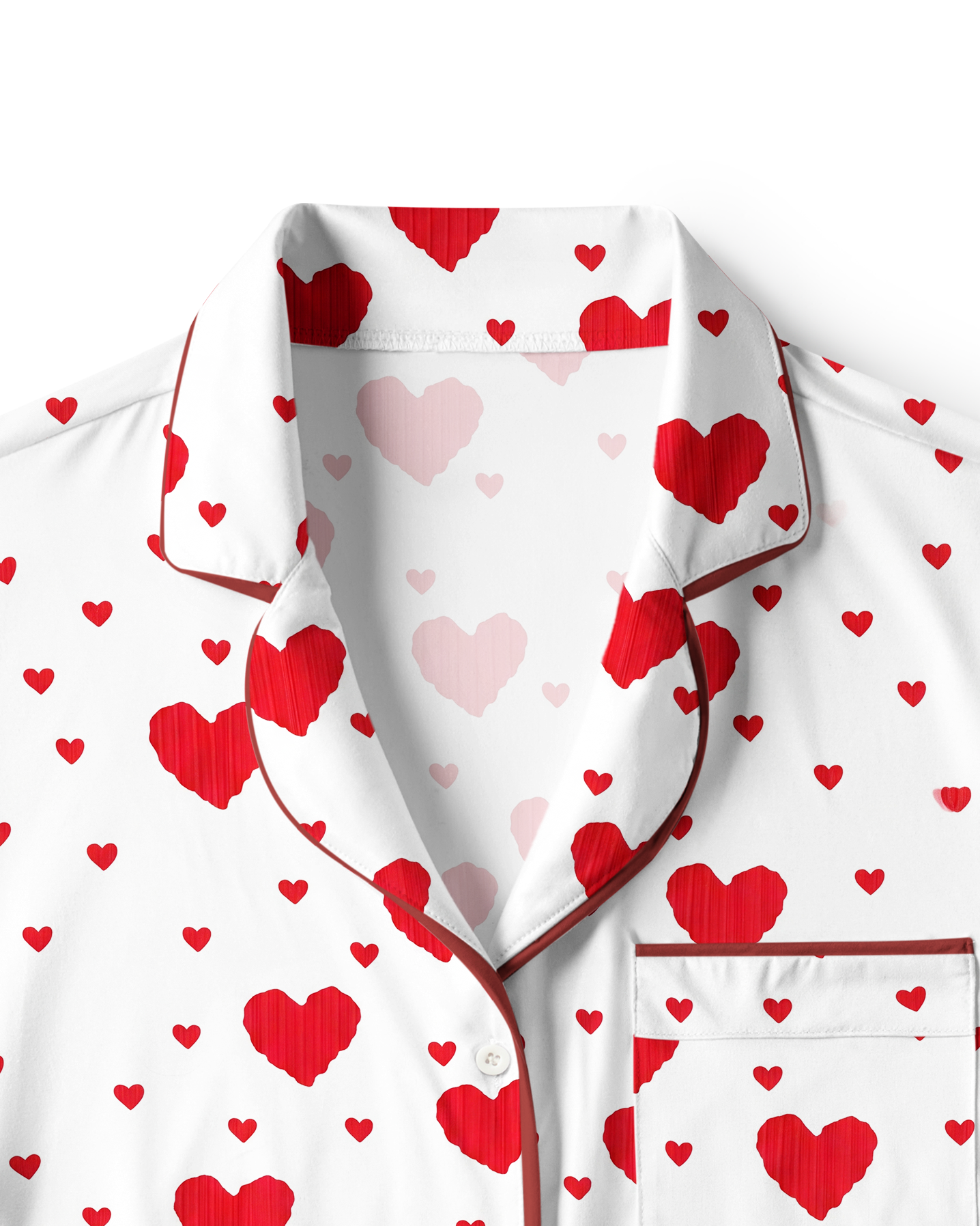 TheRetroTee Scarlet HeartsVintage Pajama Set