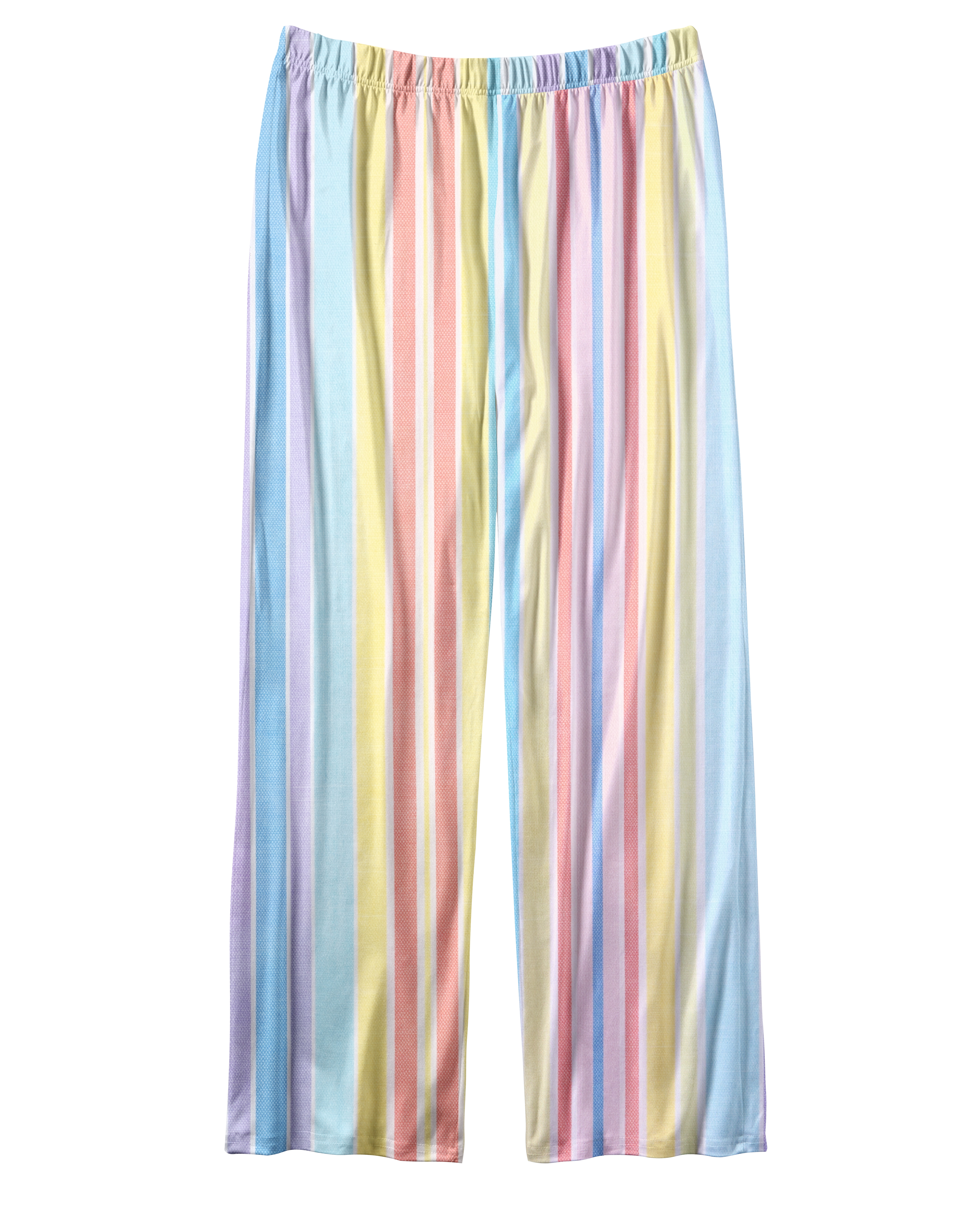 TheRetroTee Bright Pastel Stripes Vintage Pajama Set