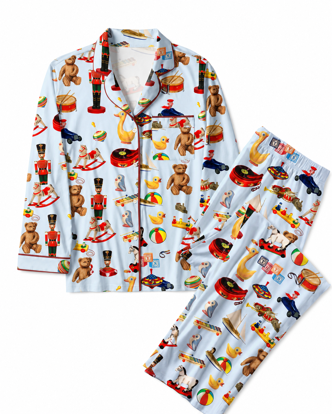 TheRetroTee Nostalgic Toys Vintage Pajama Set