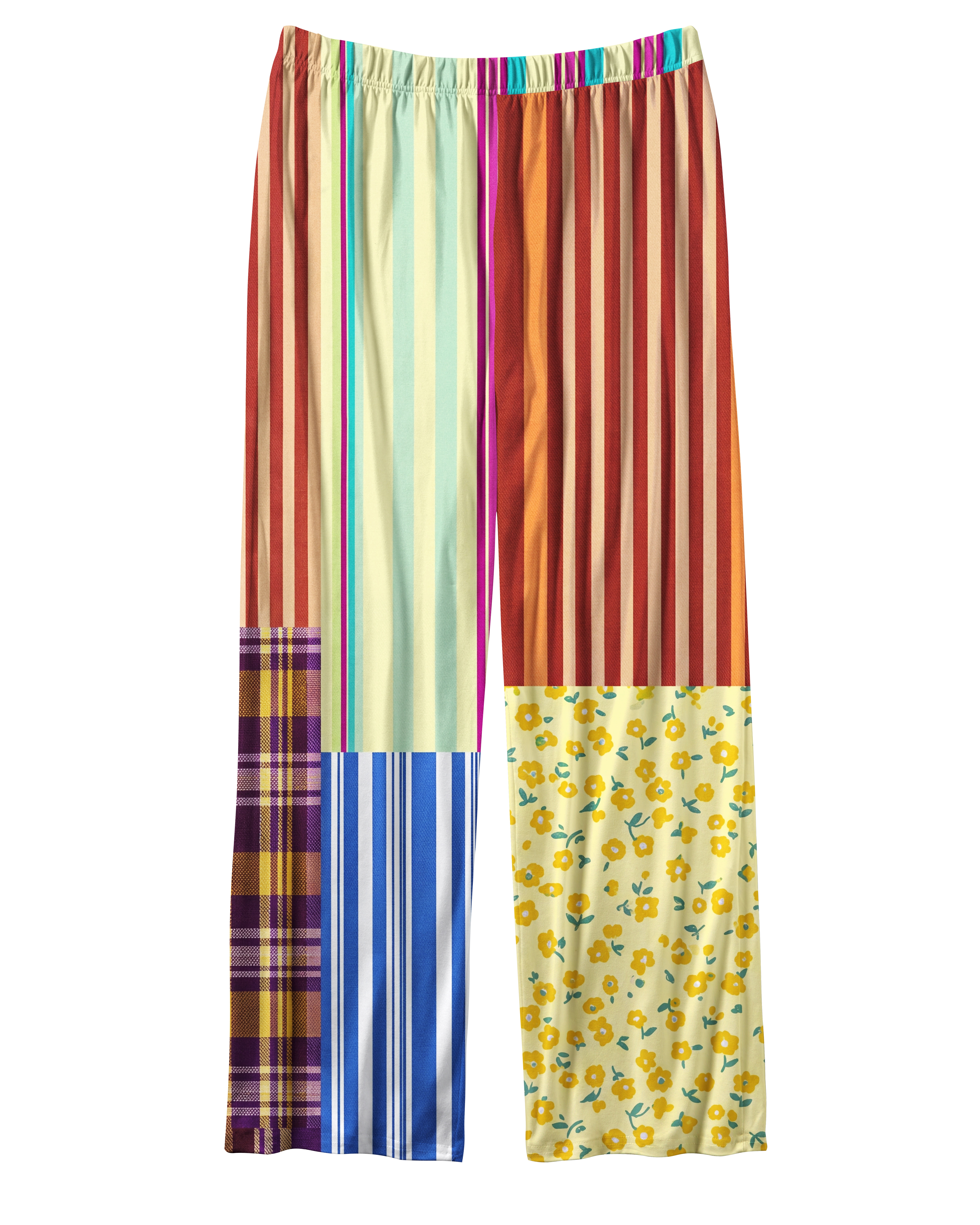 TheRetroTee Mixed Retro Textiles Vintage Pajama Set