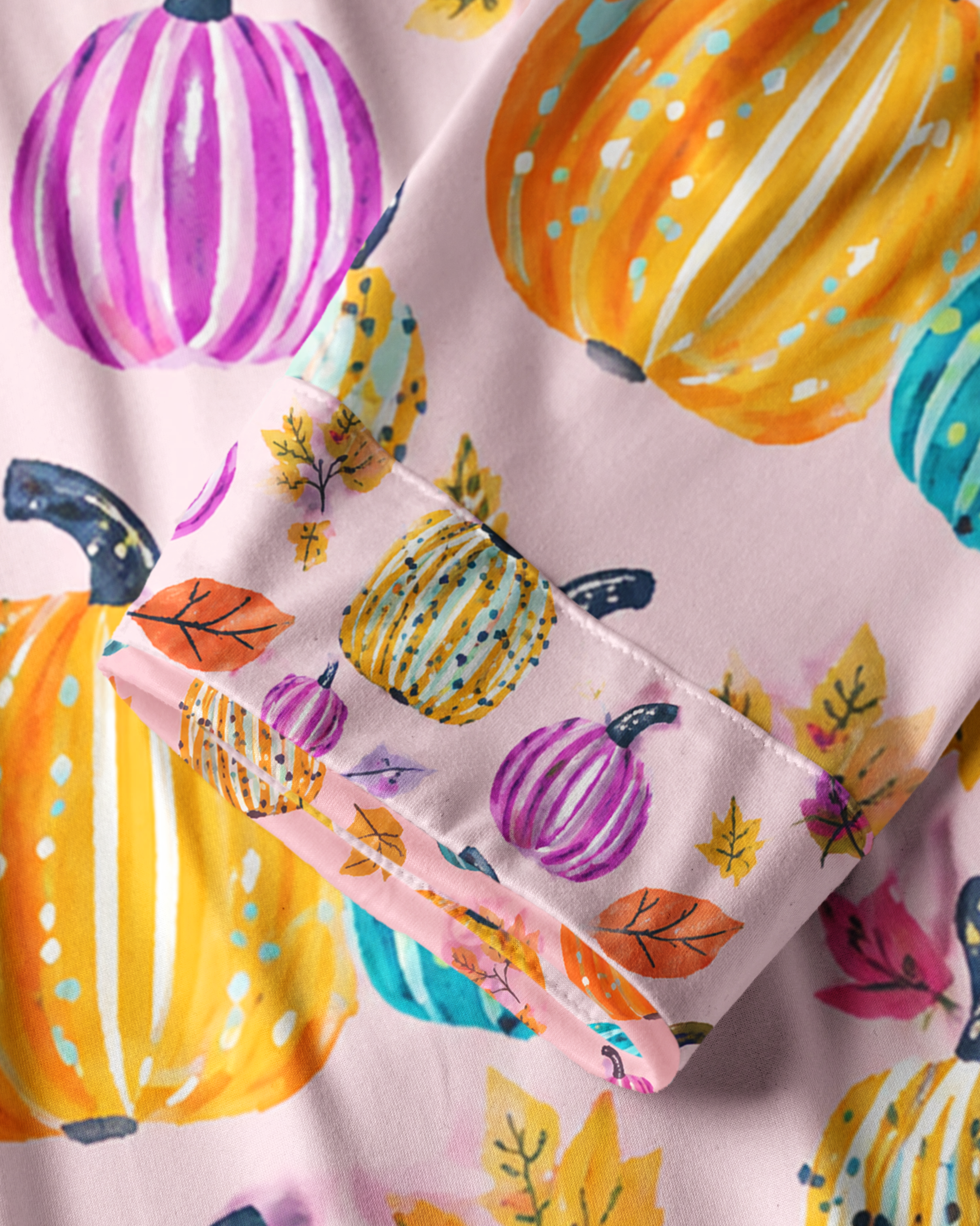 TheRetroTee Harvest Pumpkin Vintage Pajama Set