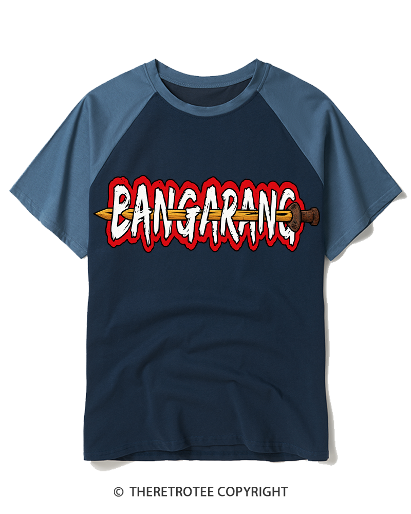 TheRetroTee Bangarang 1990s Raglan Baseball T-Shirt