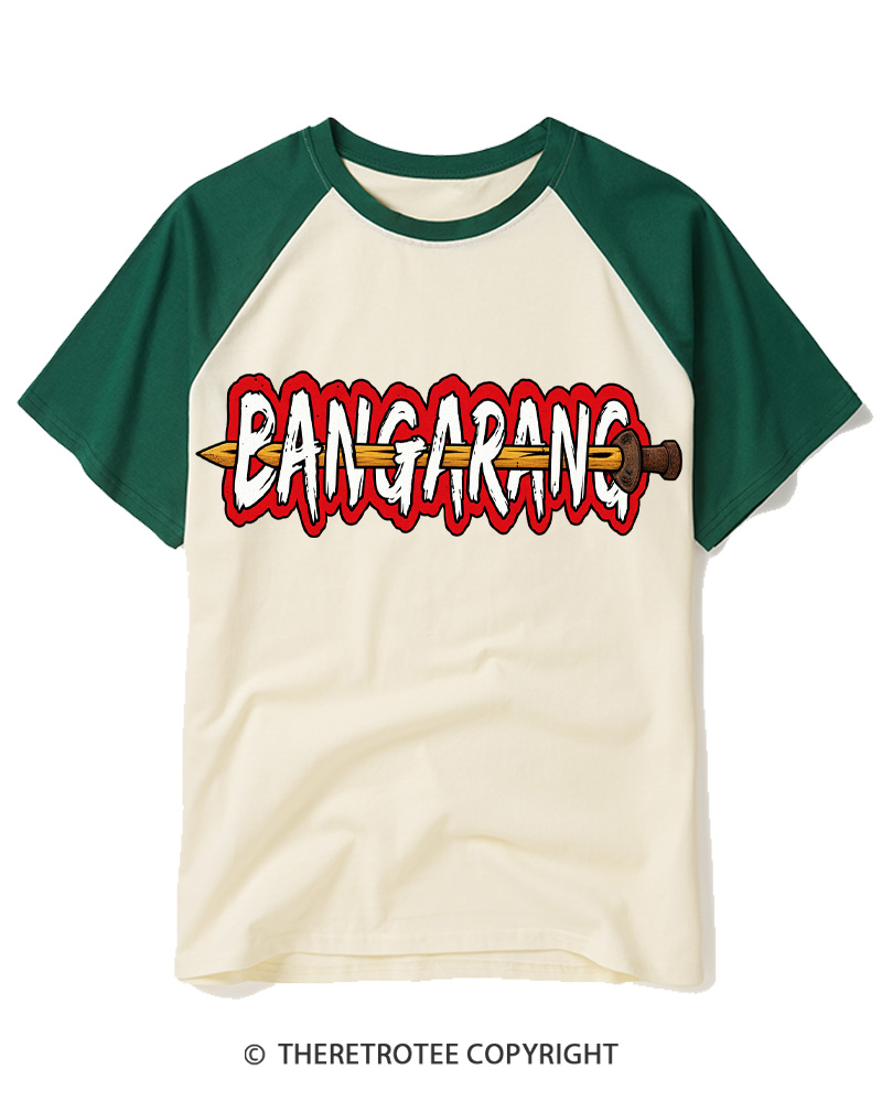 TheRetroTee Bangarang 1990s Raglan Baseball T-Shirt