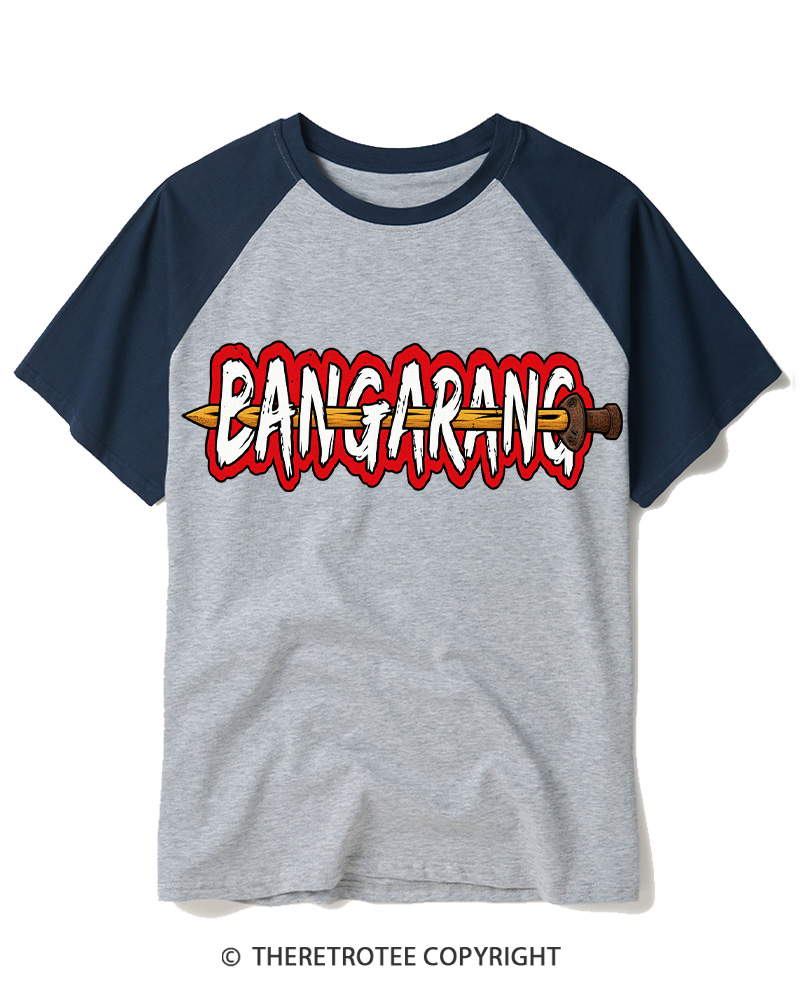 TheRetroTee Bangarang 1990s Raglan Baseball T-Shirt