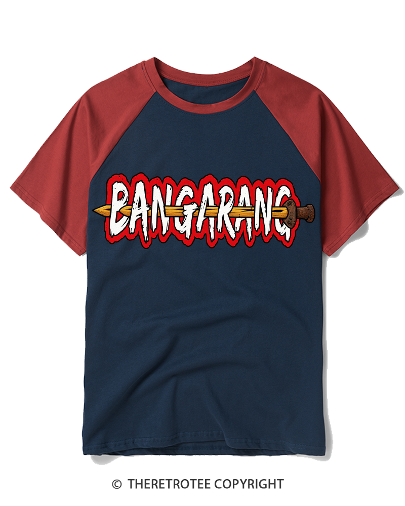 TheRetroTee Bangarang 1990s Raglan Baseball T-Shirt