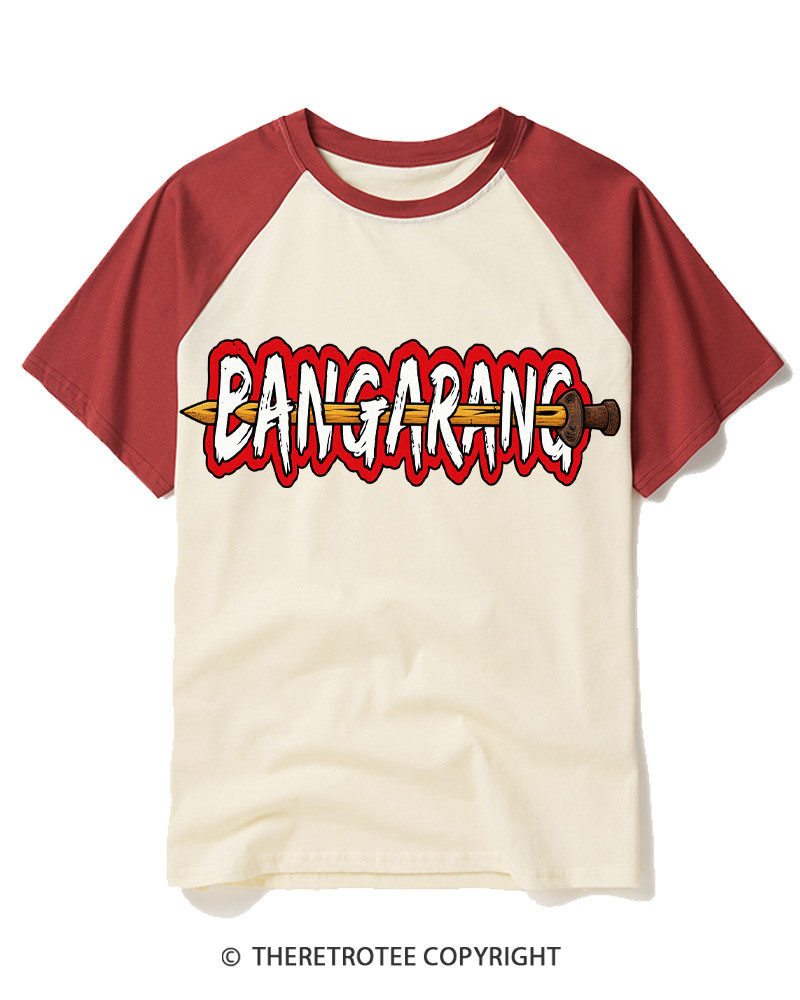 TheRetroTee Bangarang 1990s Raglan Baseball T-Shirt