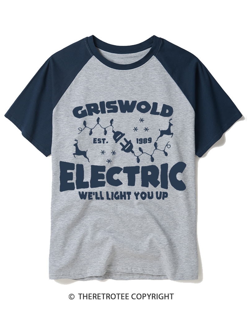 TheRetroTee We’ll Light You Up 1980s Raglan Baseball T-Shirt