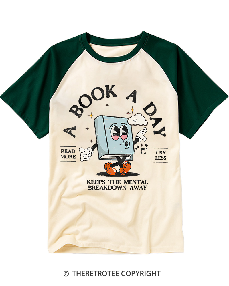 TheRetroTee A Book a Day Keeps The Mental Breakdown Away