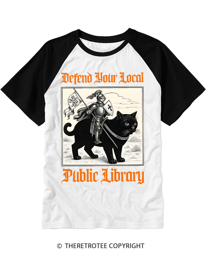 TheRetroTee Defend Your Local Library