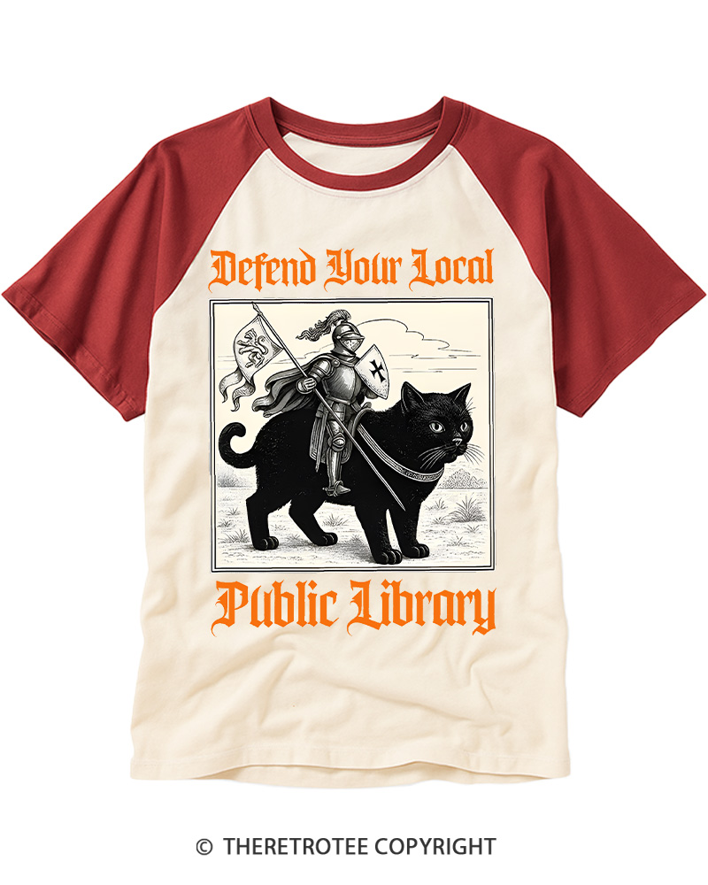 TheRetroTee Defend Your Local Library