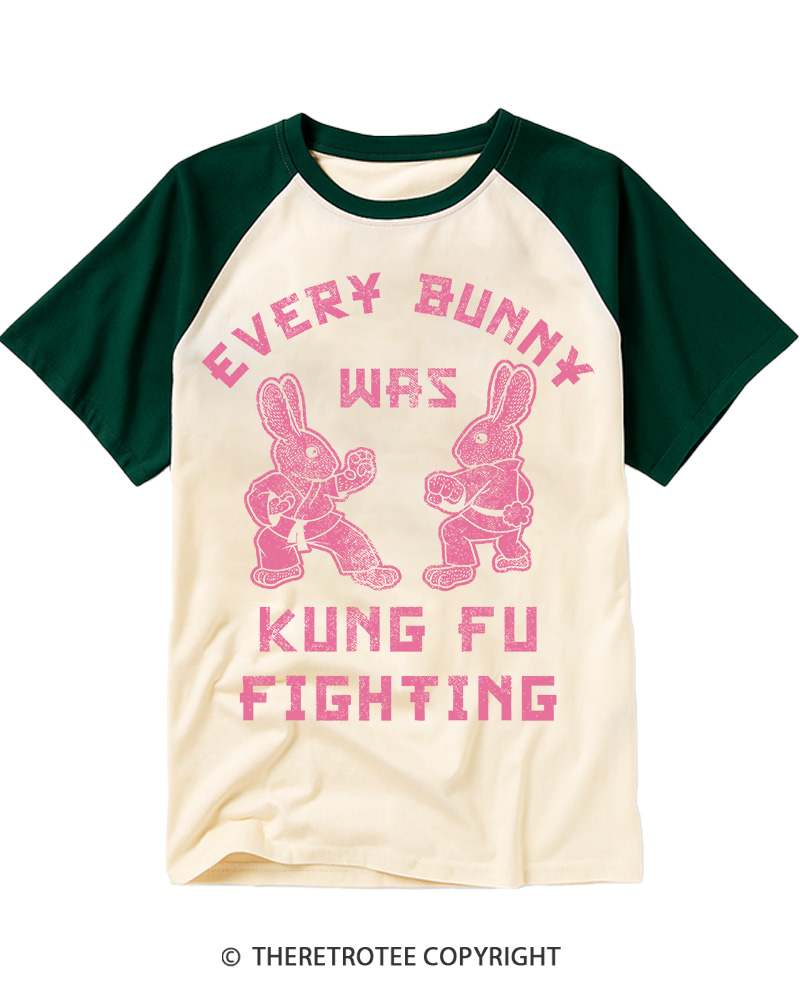 TheRetroTee Every Bunny Was Kung Fu Fighting