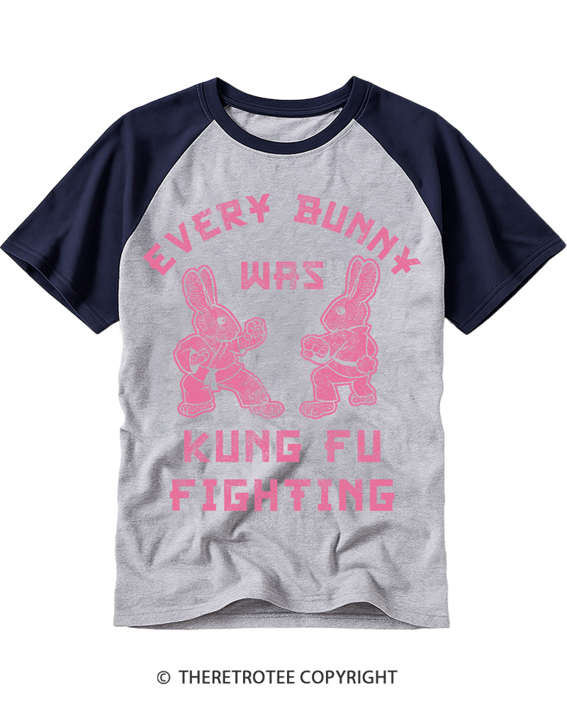TheRetroTee Every Bunny Was Kung Fu Fighting